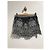 Pantaloncini Iro Nicky in cotone nero con ricami bianchi - vista 3