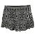 Pantaloncini Iro Nicky in cotone nero con ricami bianchi - vista 6