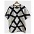 Céline T-Shirt Kleid Weiß Geometrischer Print