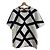 Abito T-shirt Céline Bianco con Stampa Geometrica