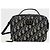 Autre Marque Borsa Dior Vanity Oblique in tela e pelle blu