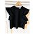 Top Msgm nero con volant sulle maniche