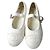 Chanel Bailarinas Mary Jane de lona blancas Blanco