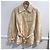 Chaqueta Acolchada Moschino de Seda Beige Talla 40