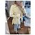 Chaqueta Acolchada Moschino de Seda Beige Talla 40 - vista 7