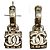 Boucles d'oreilles Chanel créoles cube Golden