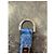 Autre Marque Dior Blue Printed Leather Key Ring - view 3