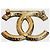 Broche Chanel CC dorado - vista 2