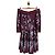 Elie Saab Strickkleid Lila mit Blumenmotiv