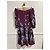 Elie Saab Strickkleid Lila mit Blumenmotiv - Ansicht 2