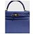 Hermès Kelly 28 Bleu Tasche Blau - Ansicht 2