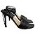Sandales Chanel noires T.37,5 Black