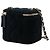 Mini Vanity Case Chanel Pearl Crush in velluto nero con tracolla a catena - vista 2