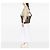 Beige Gucci Medium GG Canvas Satchel mit Anhänger - Ansicht 6