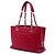 Borsa Grand Shopping Tote Chanel Caviar Rossa Rosso - vista 2