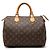 Borsa Boston Louis Vuitton Monogram Speedy 30 Marrone