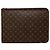 Borsa a Clutch Louis Vuitton Monogram Etui Voyage GM Marrone