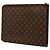 Borsa a Clutch Louis Vuitton Monogram Etui Voyage GM Marrone - vista 2