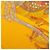 Pañuelo de seda chiffon Hermès Grands Fonds Amarillo 90 - vista 5
