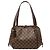 Borsa a tracolla Louis Vuitton Belem MM in Damier Ebene marrone