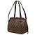 Borsa a tracolla Louis Vuitton Belem MM in Damier Ebene marrone - vista 2