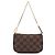 Borsa a mano Louis Vuitton Damier Ebene Mini Pochette Accessoires Marrone