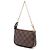 Borsa a mano Louis Vuitton Damier Ebene Mini Pochette Accessoires Marrone - vista 2