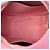 Clutch Chanel em pele de cordeiro acolchoada rosa com pérolas redondas e alça de corrente - vista 4