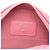 Clutch Chanel em pele de cordeiro acolchoada rosa com pérolas redondas e alça de corrente - vista 5