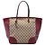 Borsa Tote Bree Gucci in tela GG e pelle di vitello beige