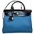 Bolso Hermès Herbag 31 Azul de Cuero