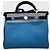 Borsa Hermès Herbag 31 Blu in Pelle - vista 2