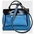 Borsa Hermès Herbag 31 Blu in Pelle - vista 5