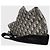 Autre Marque Borsa Dior Saddle Oblique in tela blu navy - vista 4