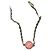 Collar Chanel cadena rosa