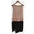 Vionnet Seidenkleid Beige Schwarz Größe 38