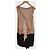 Vionnet Seidenkleid Beige Schwarz Größe 38 - Ansicht 2