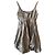 Abito da ball corto in seta argento Zac Posen - vista 5