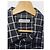 Abito a camicia Balenciaga a scacchi bianco e nero in viscosa e seta - vista 6