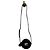 Courreges Mini Bolsa Courrèges Cercle Re-edition em Couro Preto