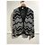 Cárdigan Missoni Blanco y Negro Estampado Zigzag Algodón