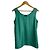 Top senza maniche in seta Fendi verde