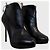 Stivaletti Aquazzura neri T.38,5 Nero - vista 2