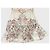 Saia Zimmermann de linho ecru com estampado floral Bege