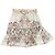 Gonna Zimmermann in lino ecru con stampa floreale Beige
