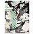 Off White Off-White langes schwarzes Viskosekleid mit Blumenprint Mehrfarben - Ansicht 5