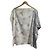 Top Paul & Joe TAILLE 2TOP em algodão branco com estampa de flores e animais