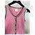 Top Camisola Chanel Rosa de Algodón con Botones Dorados Multicolor - vista 8