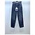 Vaqueros Chanel de Denim con Estampado de Cuadros Negro y Gris Talla 34 Multicolor