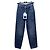 Vaqueros Chanel de Denim con Estampado de Cuadros Negro y Gris Talla 34